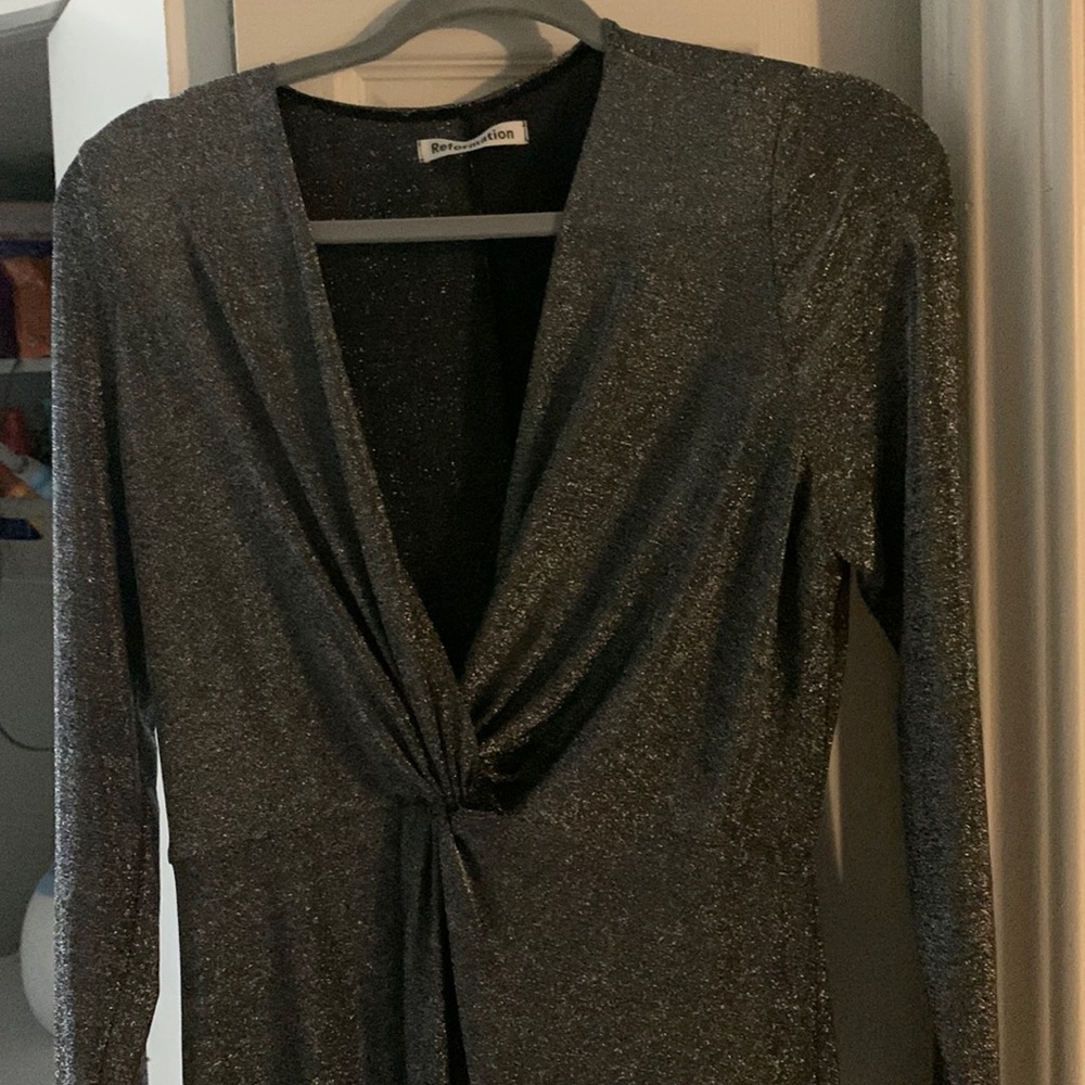 REFORMATION Sparkly Carlyle Max Dress